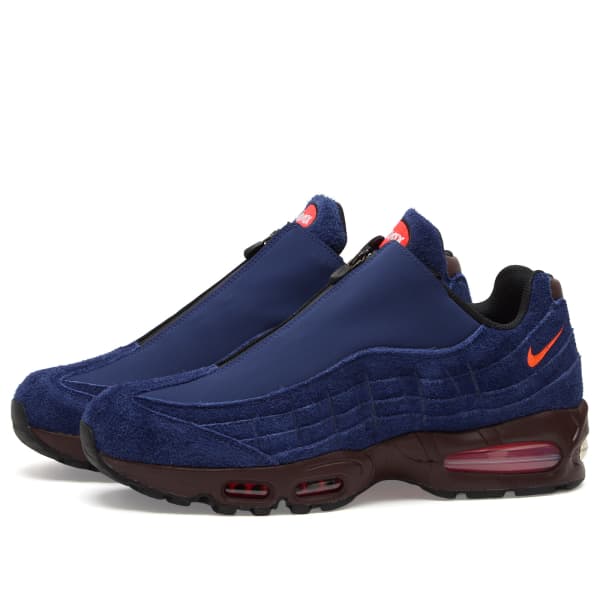 Кроссовки Air Max 95 Big Bubble Zip Nike, loyal синий, hyper crimson, el dorado & черный — фото 2
