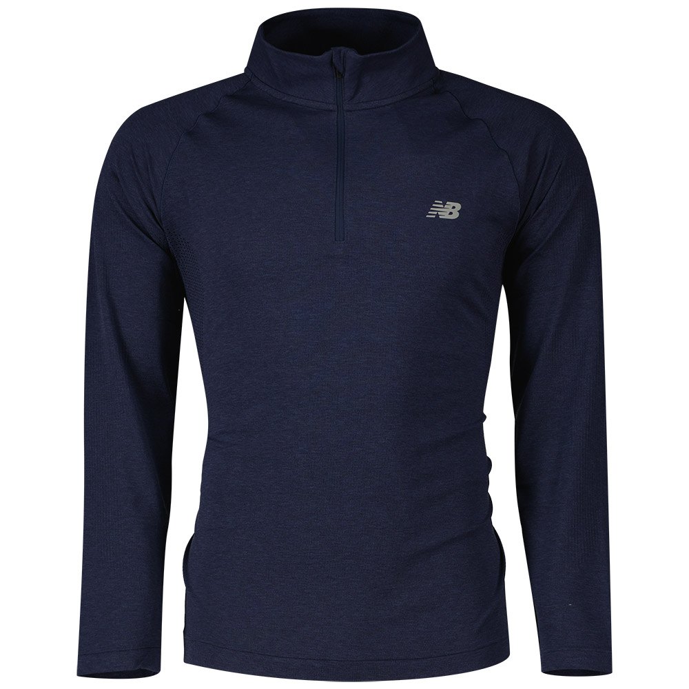 

Толстовка New Balance Athletics Seamless Half Zip, синий