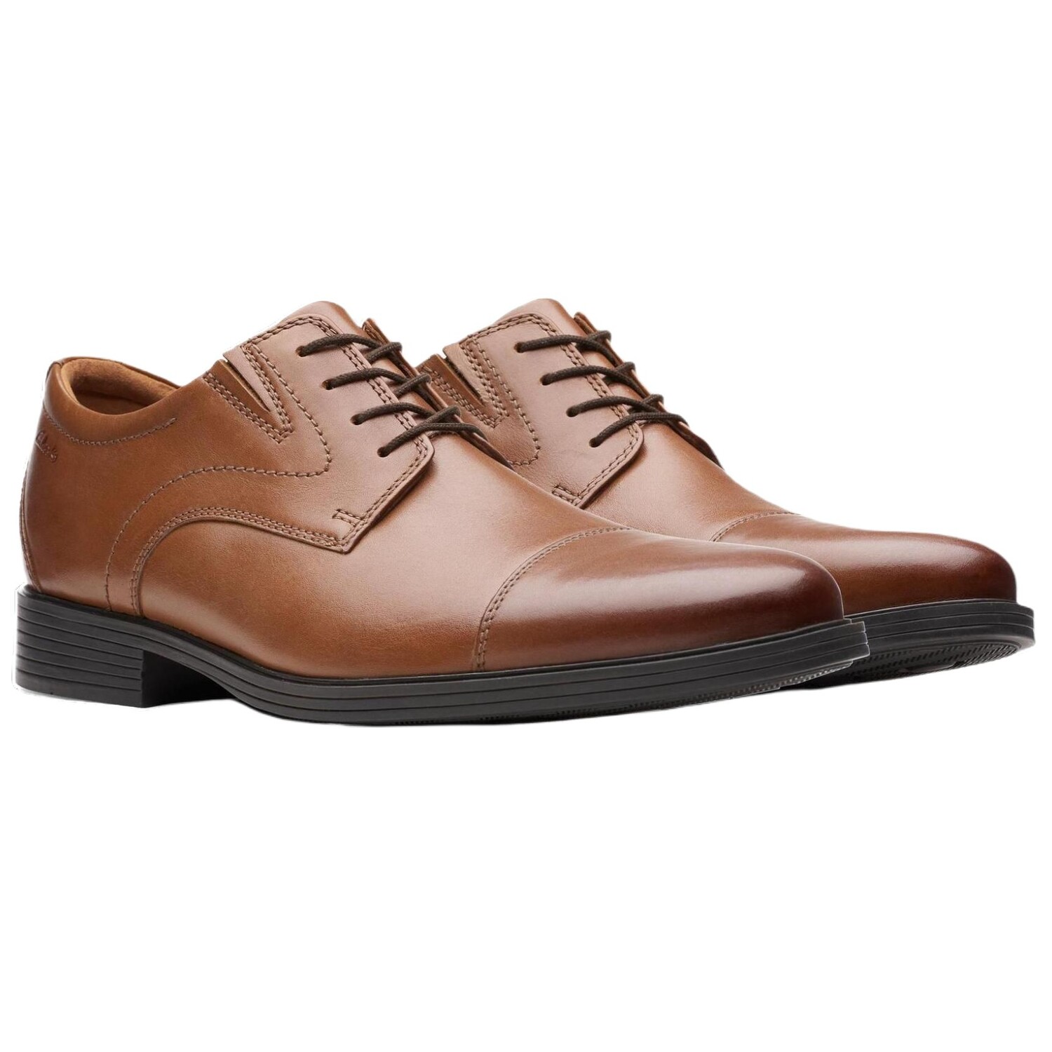 Туфли мужские низкие коричневые Clarks — фото 3