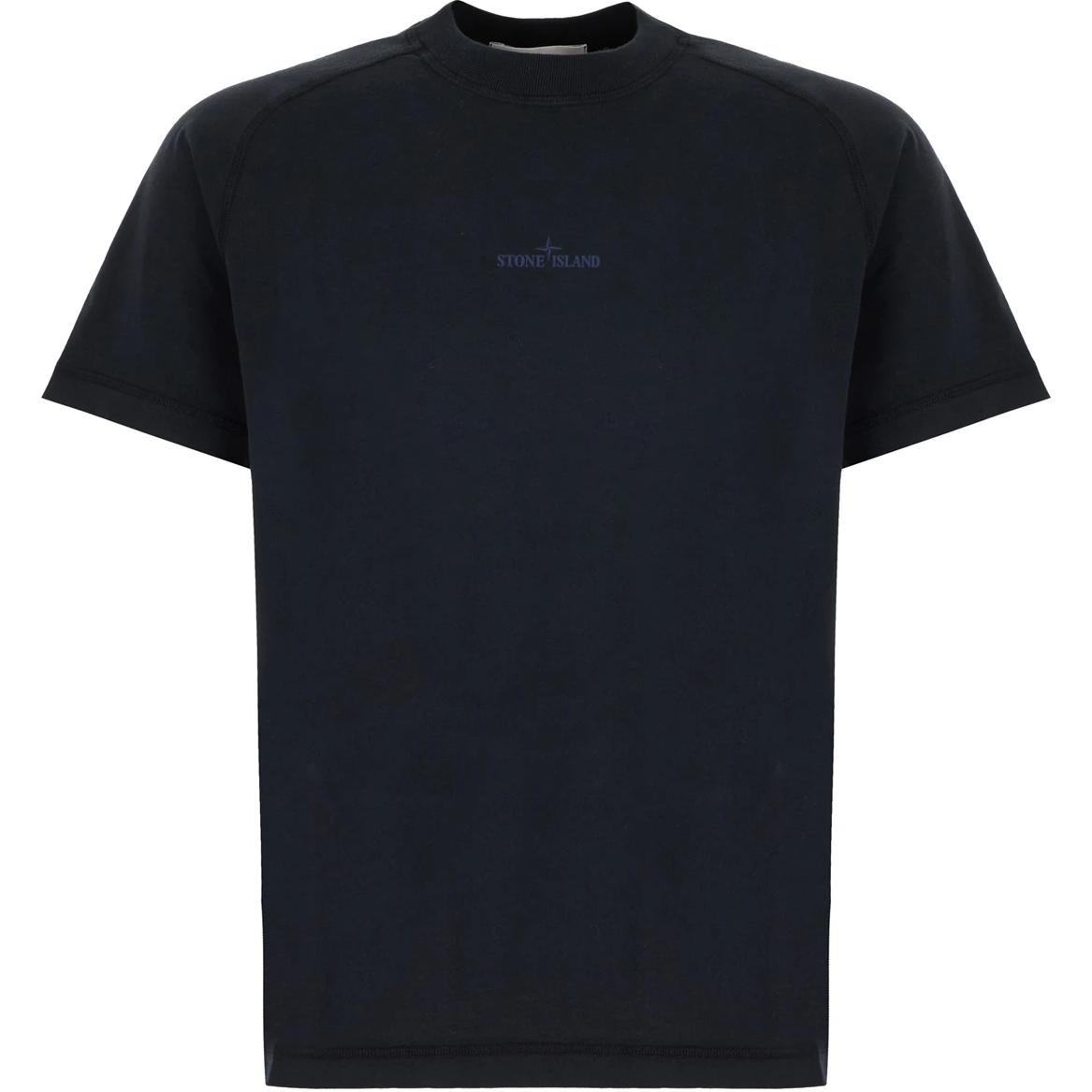 

Футболка из органического хлопка STONE ISLAND, синий