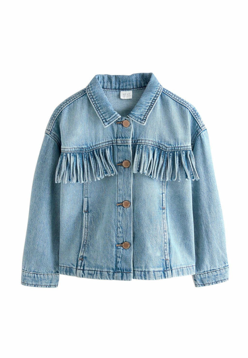 

Джинсовая куртка REGULAR FIT FRINGED Next, синий