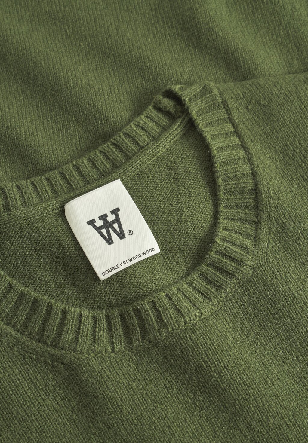 

Джемпер TAY AA LOGO KNIT PULLOVER Double A by Wood Wood, темно-зеленый