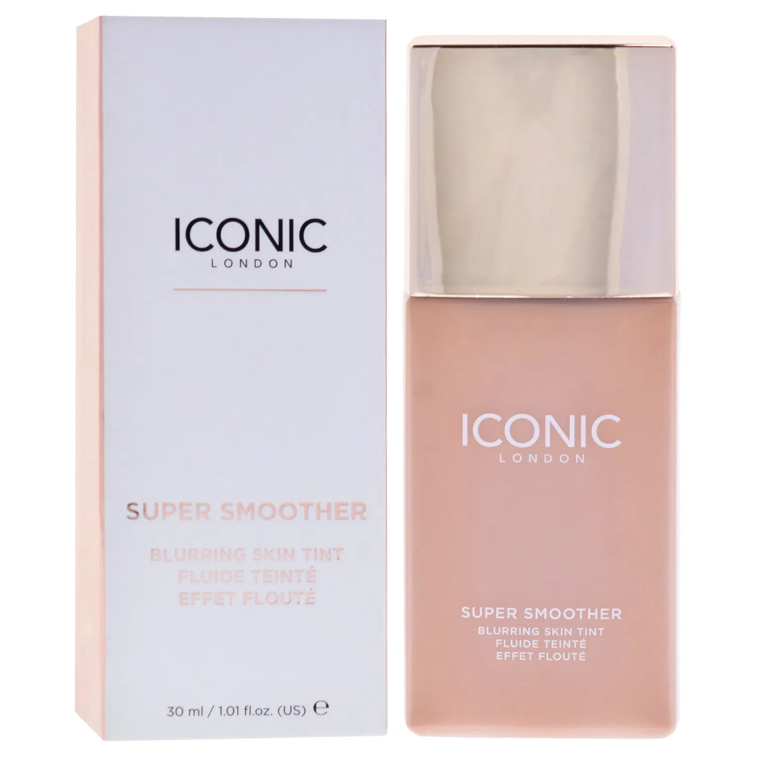 Супергладкий тонирующий крем для лица Super Smoother Blurring Skin Tint - Нейтральный средний оттенок от Iconic London для женщин - 30 мл (1,01 унции), коричневый — фото 3
