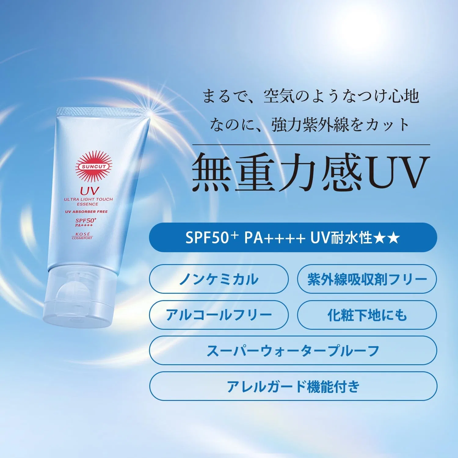 Солнцезащитная эссенция Suncut Zero Gravity UV Essence 50 г белый — фото 3