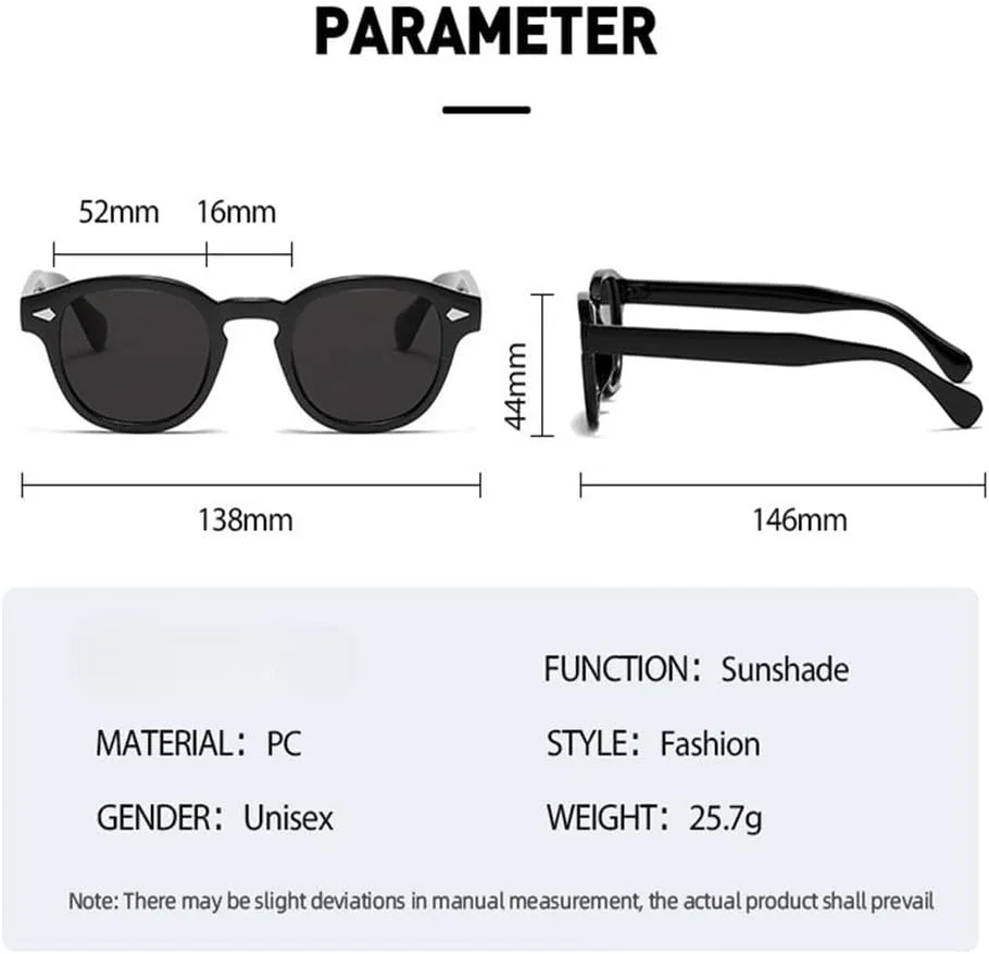 

Винтажные круглые солнцезащитные очки для женщин и мужчин в стиле ретро с заклепками, синий градиент, солнцезащитные очки UV400 KTUCN, C18 Grain Tea Black