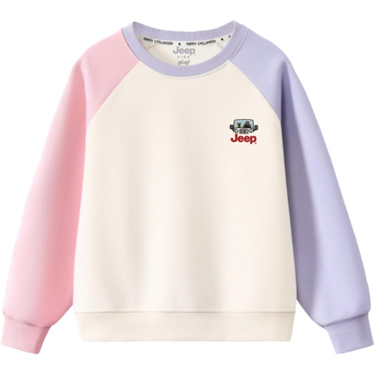 

Детский свитшот с круглым вырезом Moderate Jeep, розовый фиолетовый