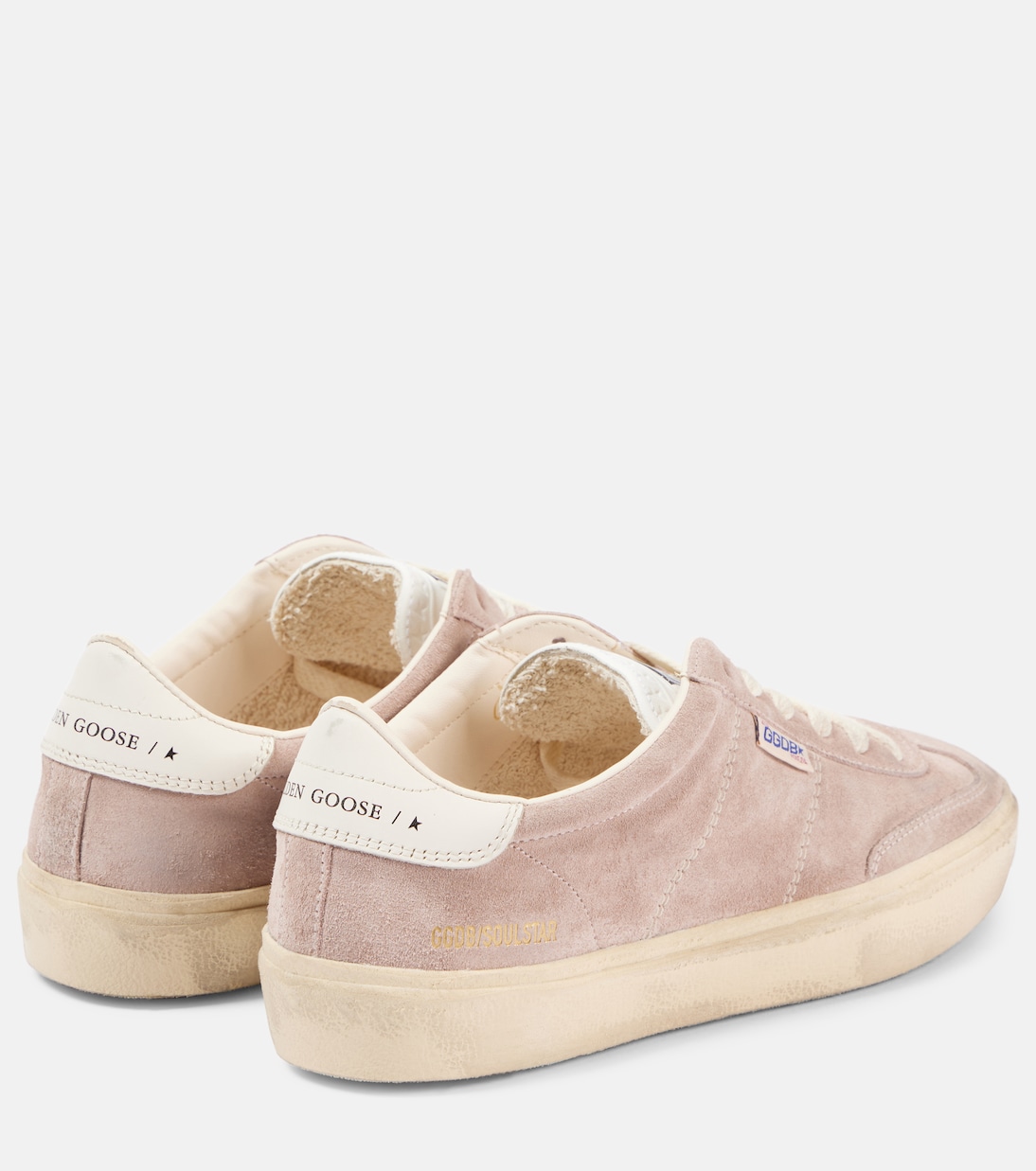 Кроссовки Soul Star из замши Golden Goose, Powder Pink/ Milk — фото 2
