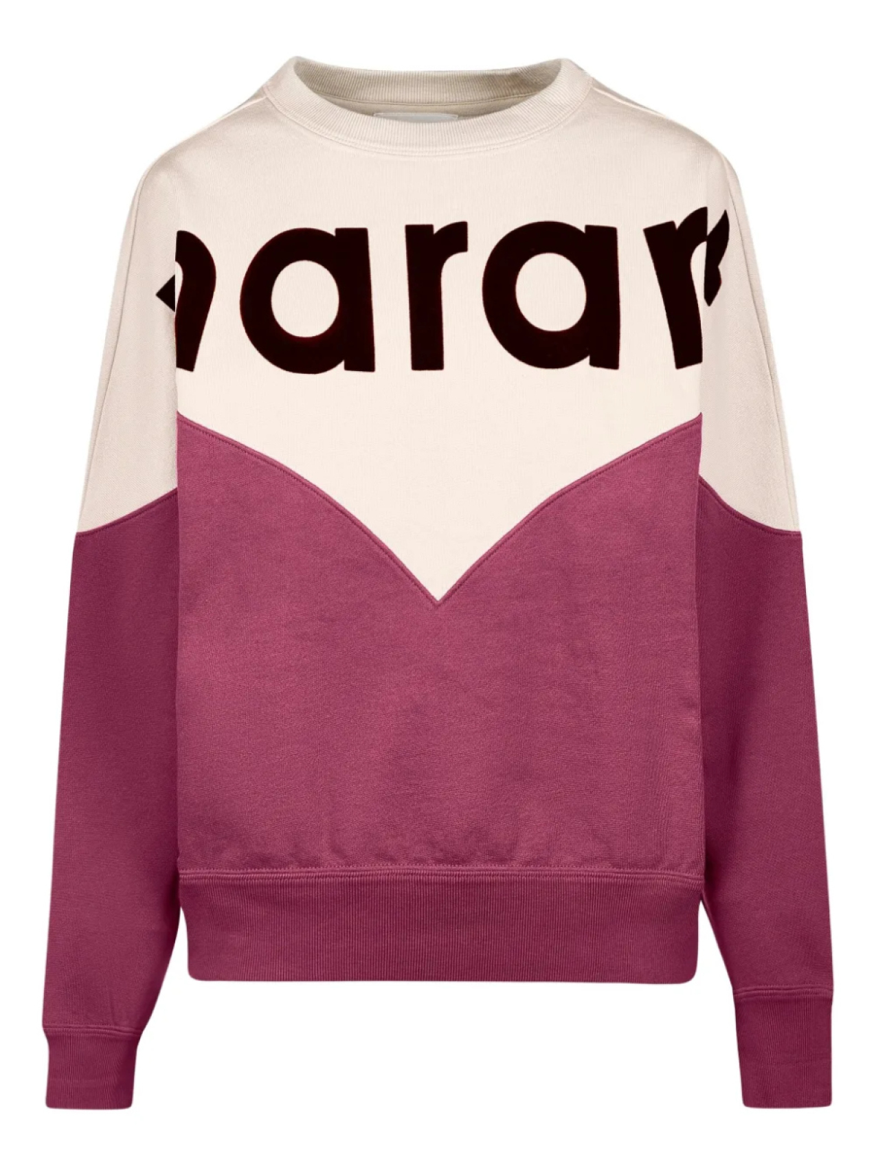 

Толстовка MARANT ÉTOILE в стиле колор-блок с логотипом, фиолетовый