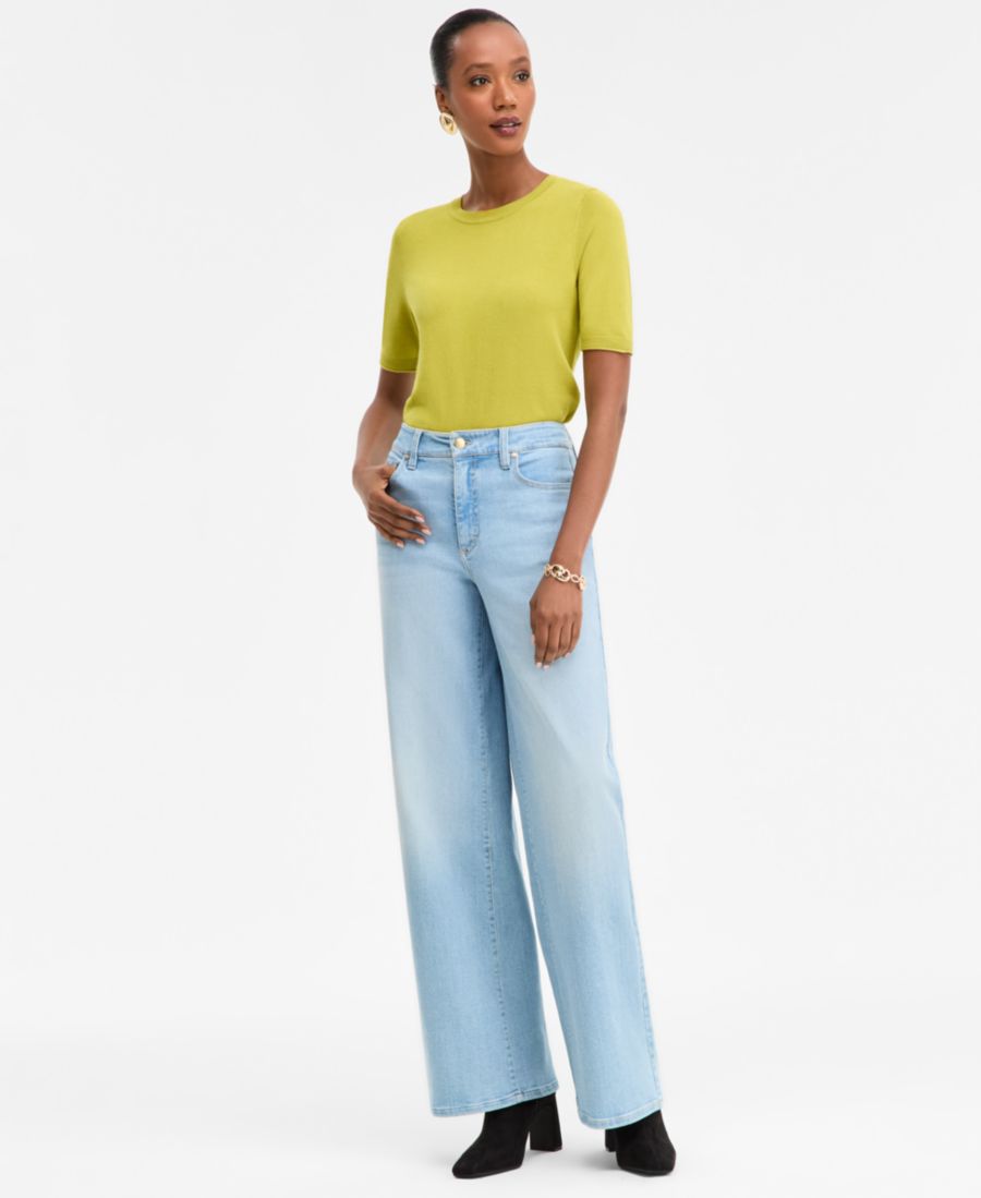 

Женские джинсы с высокой посадкой и широкими штанинами, 0P-18 INC International Concepts, Nolita