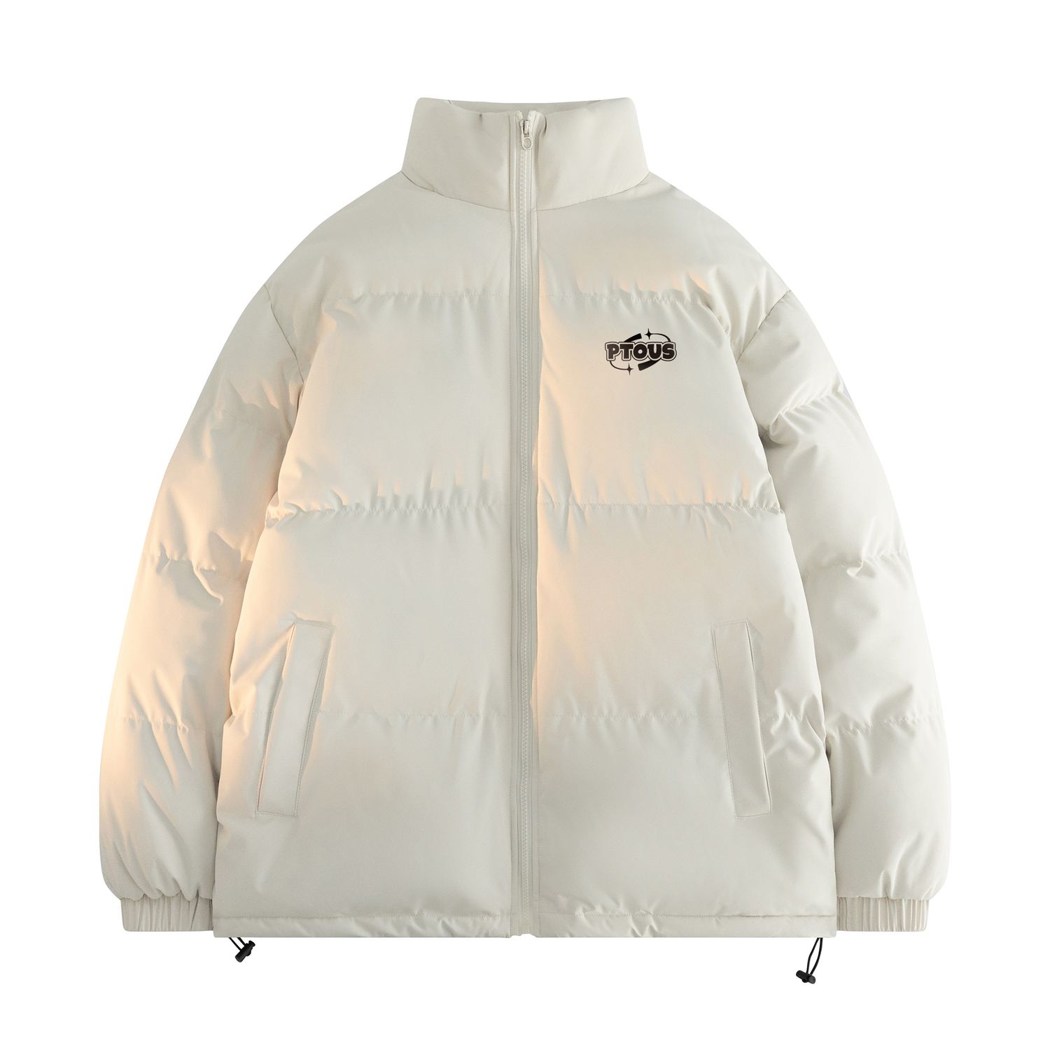 

PUNCTILIOUS Пуховик Unisex, Ecru (No Collar)