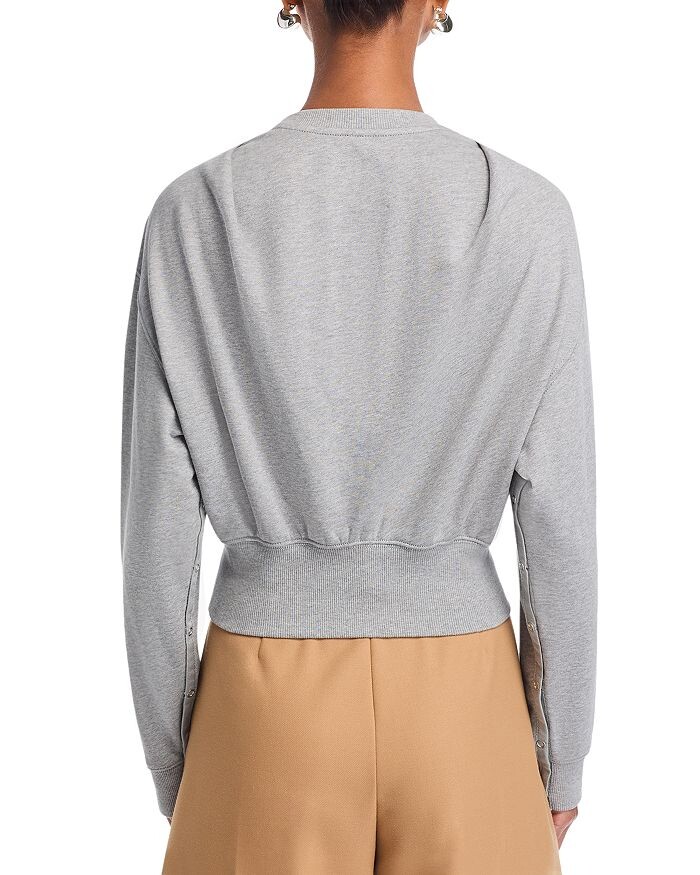 

Укороченный свитшот 3.1 Phillip Lim, серый