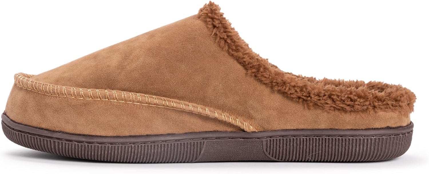 Мужские сабо MUK LUKS из искусственной замши, коричневый — фото 3