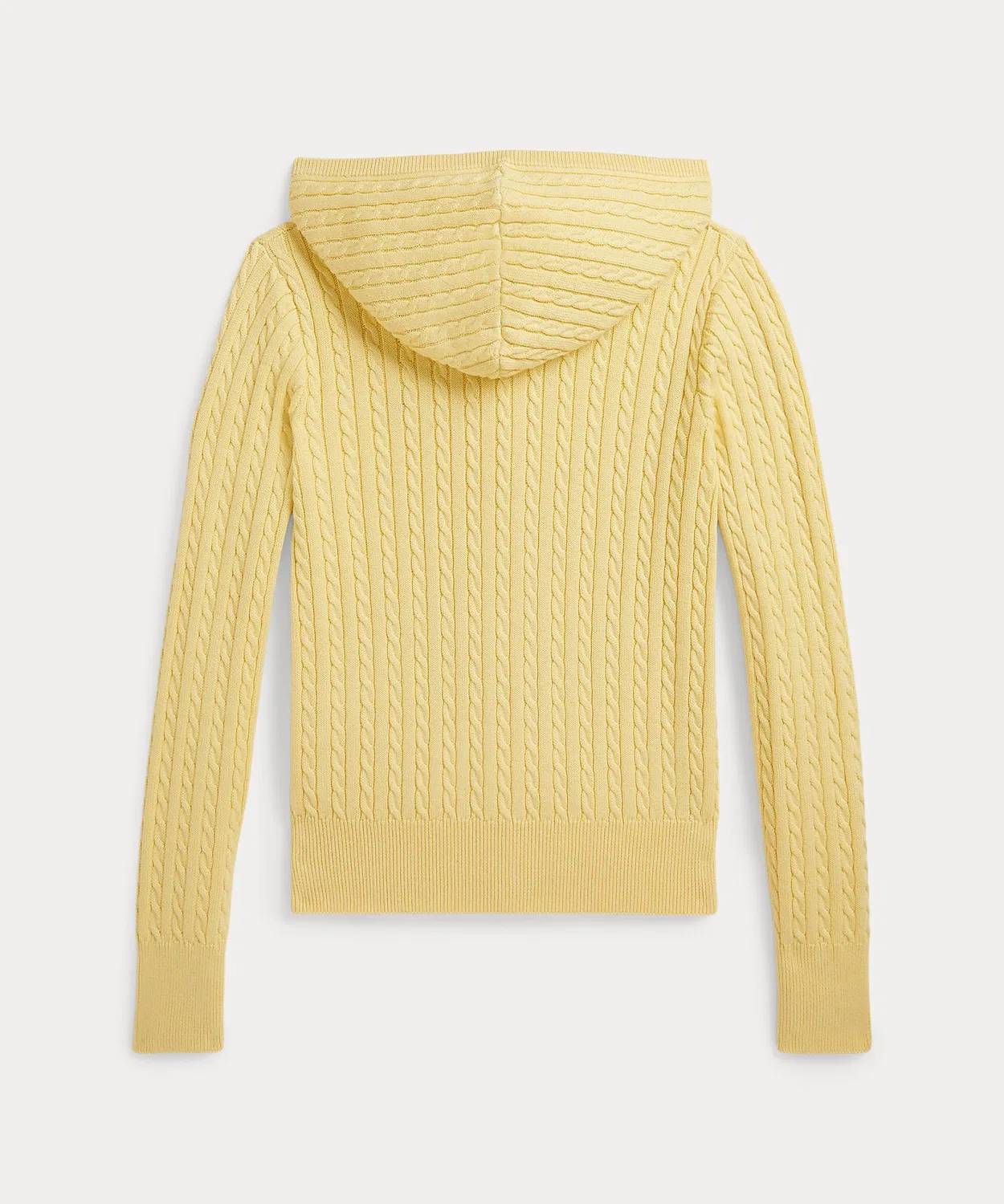 Флисовая кофта с капюшоном Ralph Lauren хлопковая жёлтая — фото 2
