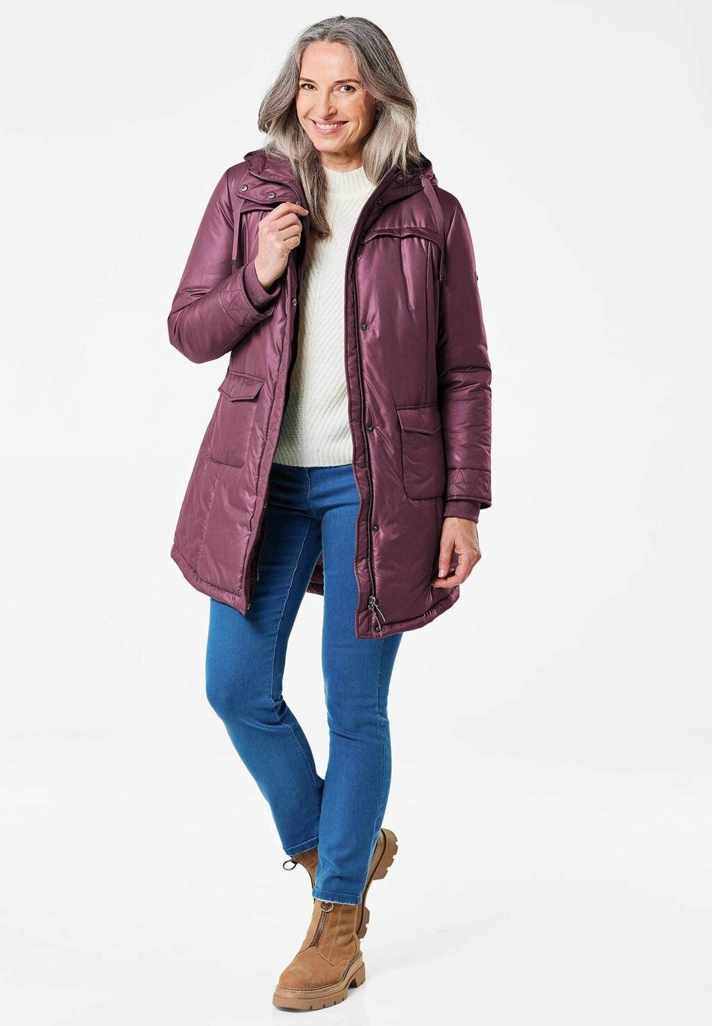 

Зимнее пальто ANORAK GOLDNER, цвет Berry
