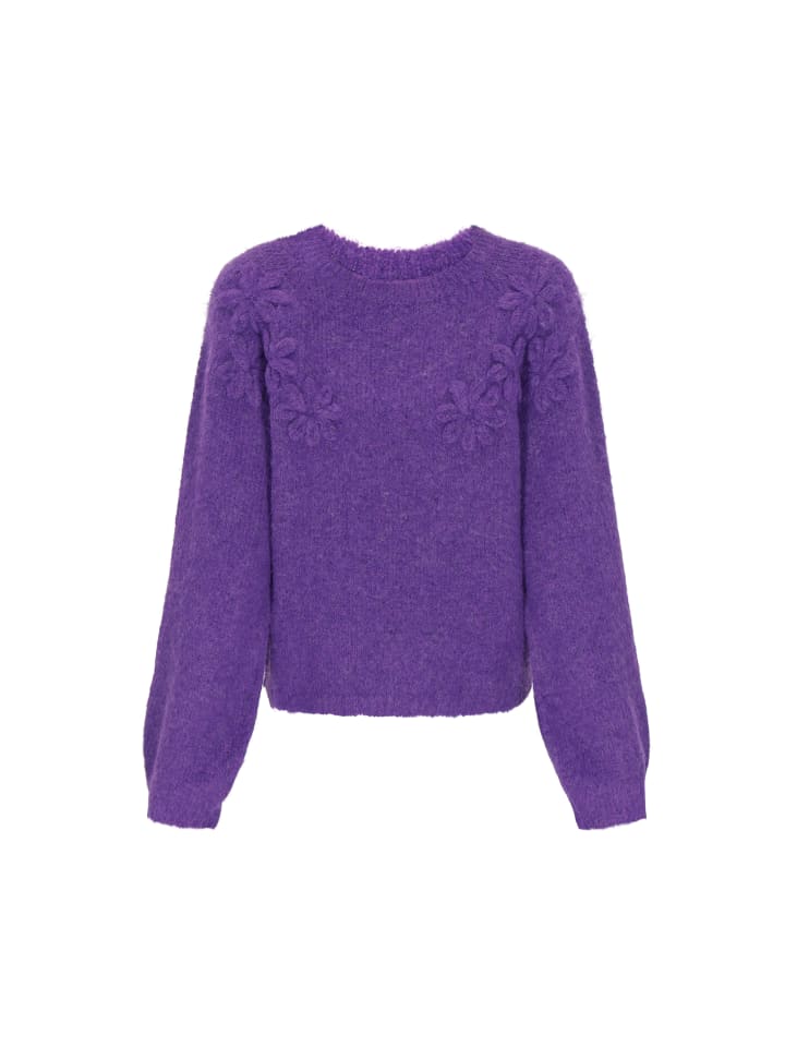 

Женский свитер фиолетового цвета IZIA