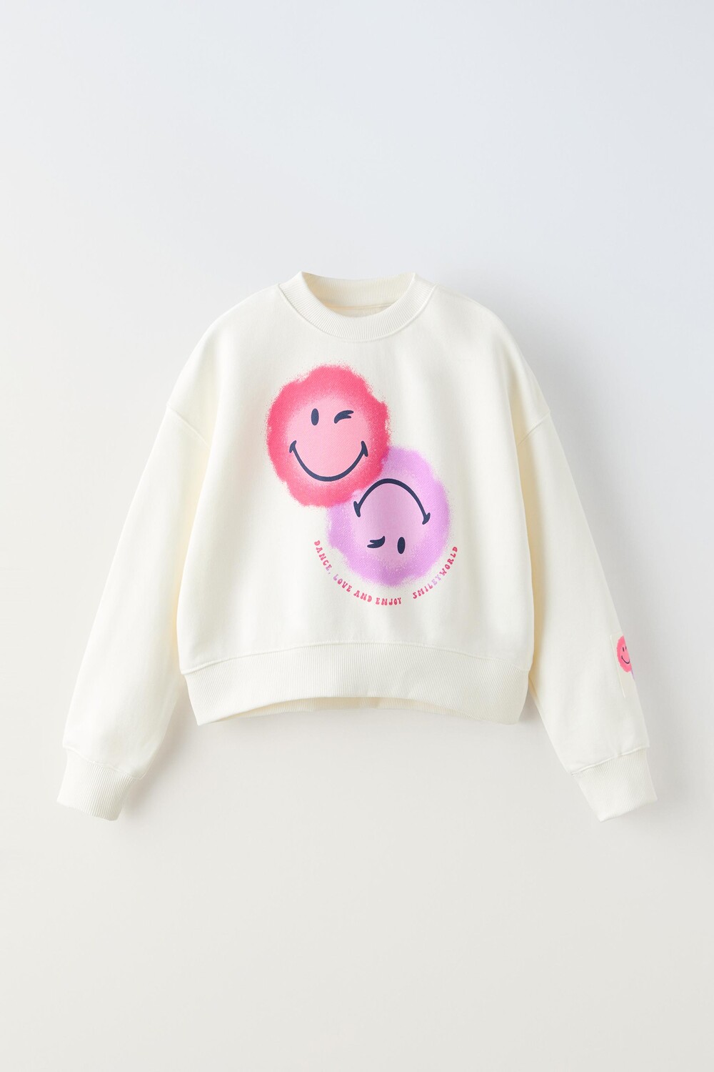 

Толстовка smileyworld ZARA, устрично-белый
