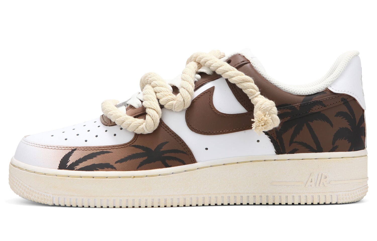 

Кроссовки Nike Air Force 1 Skateboard Shoes Women's Low-Top White Brown
