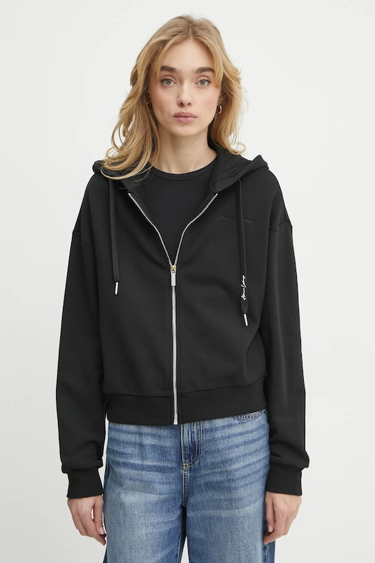 

Хлопковая толстовка Armani Exchange, черный