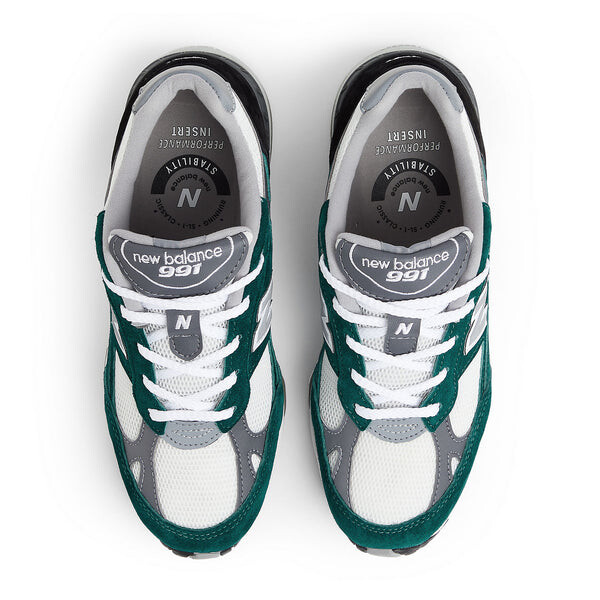Кроссовки 991 сделано в Великобритании New Balance, зеленый — фото 4