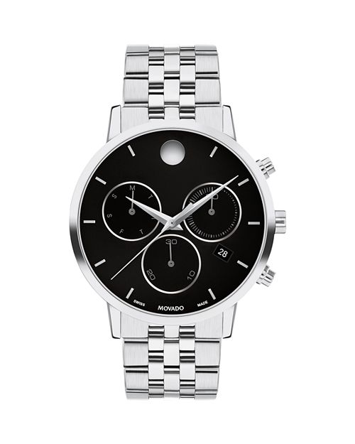 

Музейный классический хронограф, 42 мм Movado, цвет Black