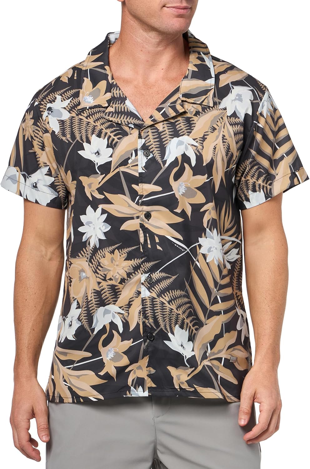 

BOSS Мужская пляжная рубашка, Iconic Camel