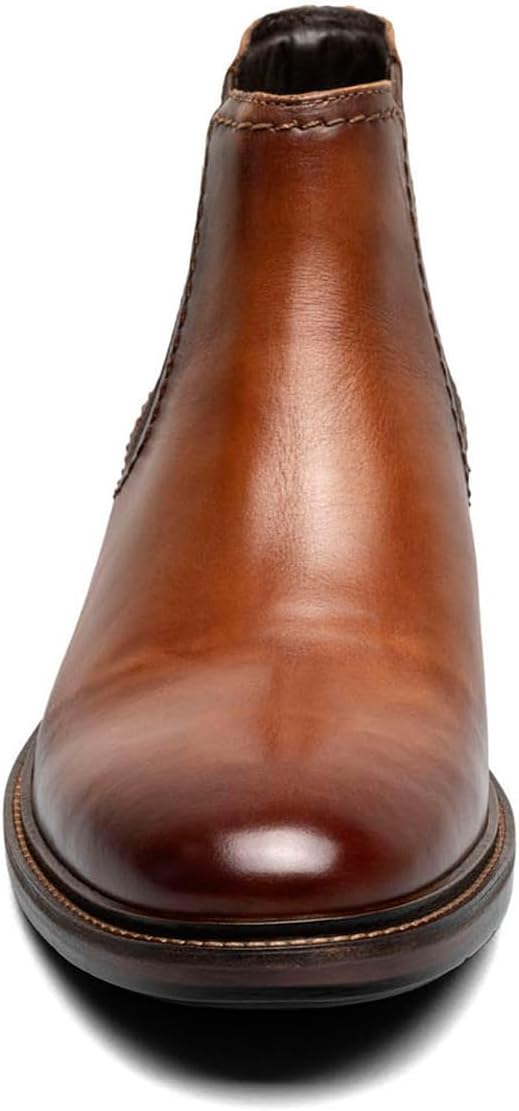 Мужские ботинки Florsheim, Forge, с гладким носком и эластичными вставками, Cognac — фото 3