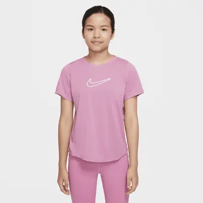 

Топ Nike One Fitted, цвет Magic Flamingo/White