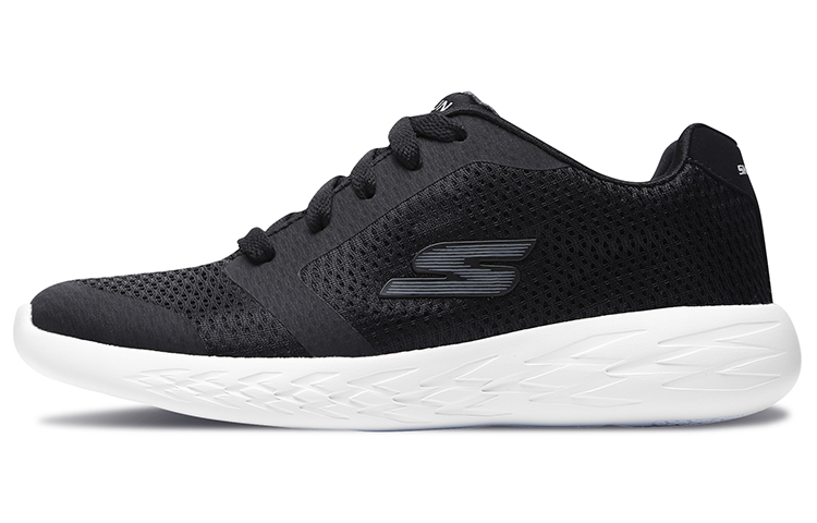 

GO RUN 600 спортивные повседневные кроссовки черно-белые для подростков Skechers