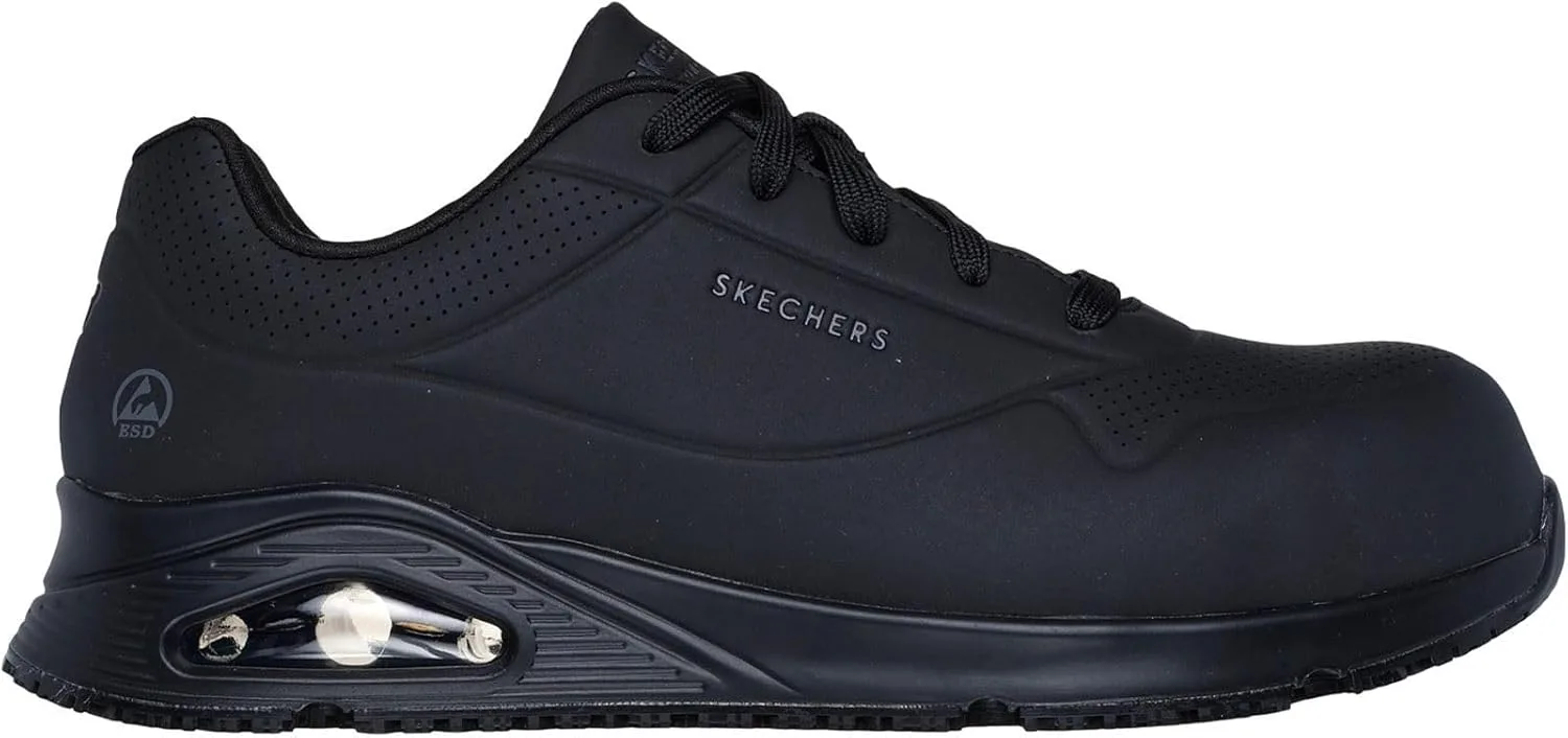 Мужские кроссовки Skechers UNO Sr - Doltin Comp Toebau, черный — фото 2