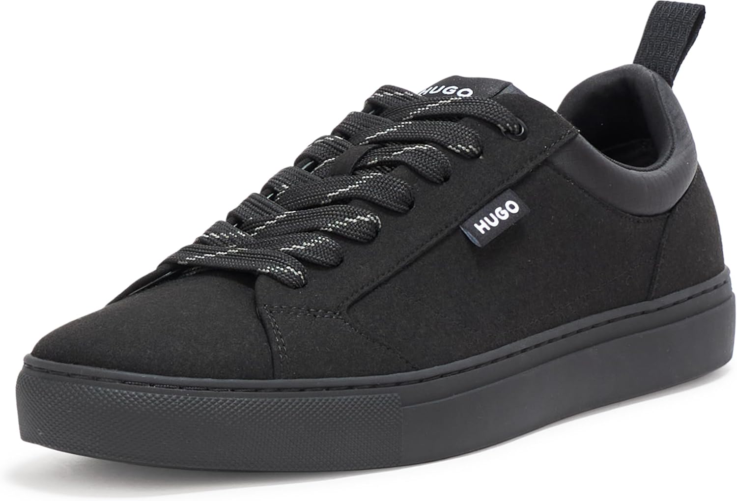 

Кроссовки Hugo Mens Morrie с низким профилем, из кожи, дружелюбный стиль, черный