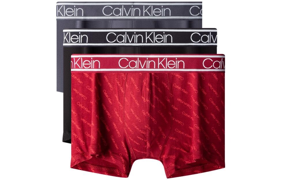 

Мужские трусы Calvin Klein, 3 pack (black+red+grey)