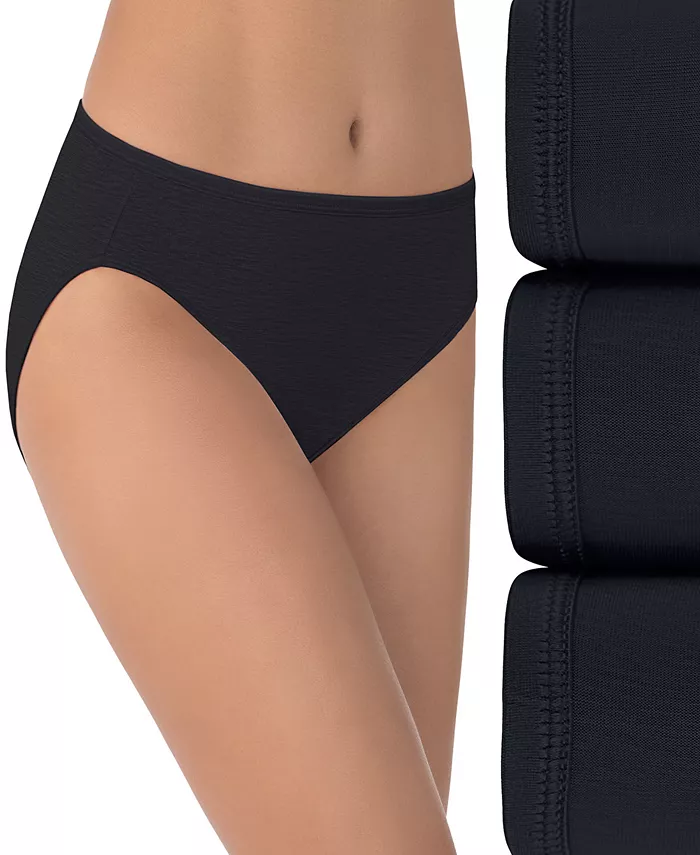 

Женские трусы Vanity Fair Illumination Hi-Cut Brief, 3 шт., модель 13307, черный
