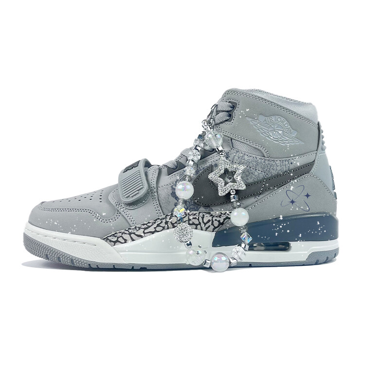 

Кроссовки Jordan Legacy 312 Vintage Basketball Shoes Men High-top Gray, темно-серый