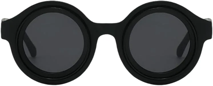 

Модные винтажные круглые солнцезащитные очки для женщин и мужчин, панк, роскошные, классические, в стиле стимпанк, с защитой от УФ-излучения UV400 HHZZYVY, Blue Blue