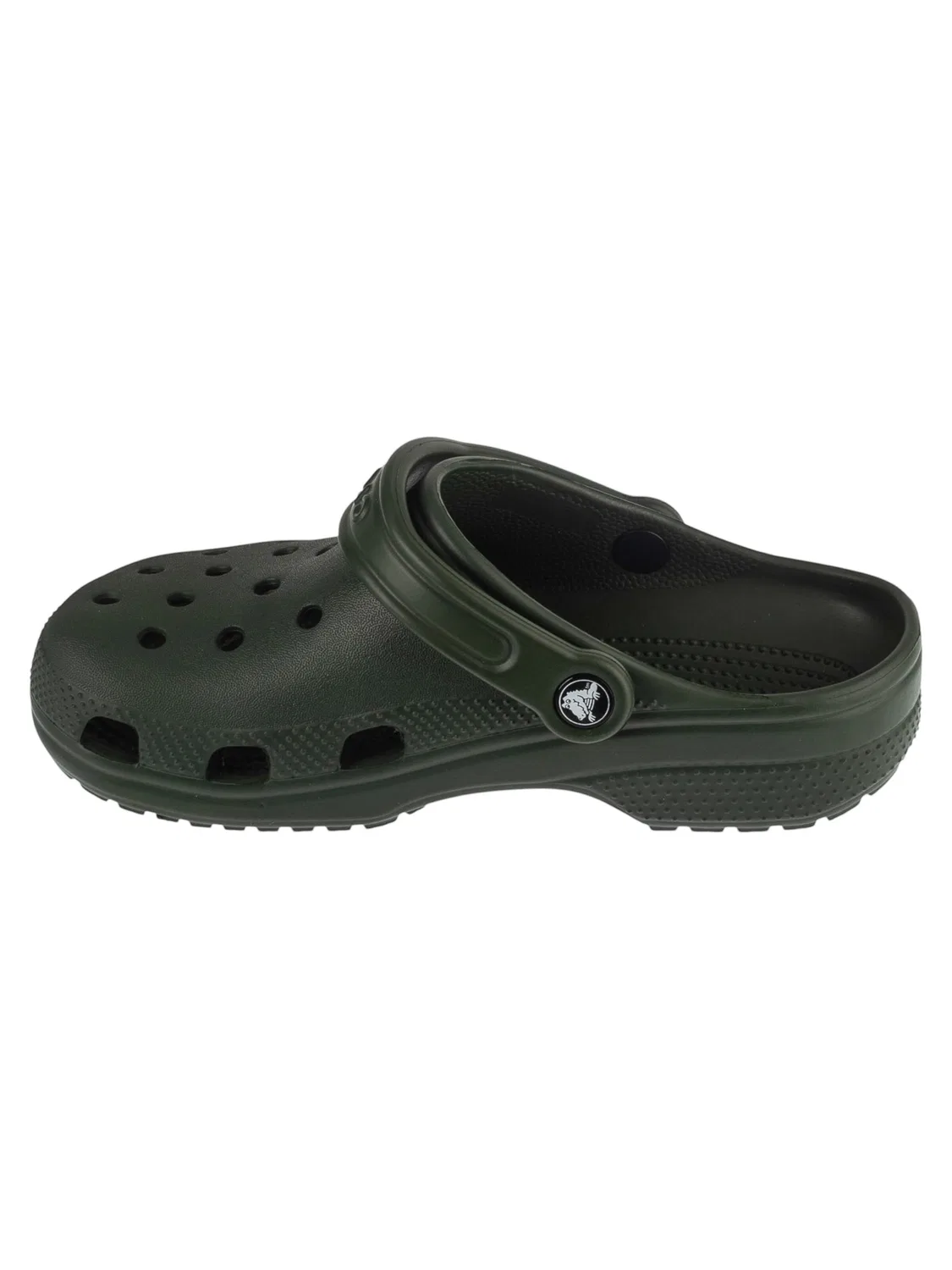 Детские сандалии Crocs Classic Clog Kids зеленого цвета — фото 2