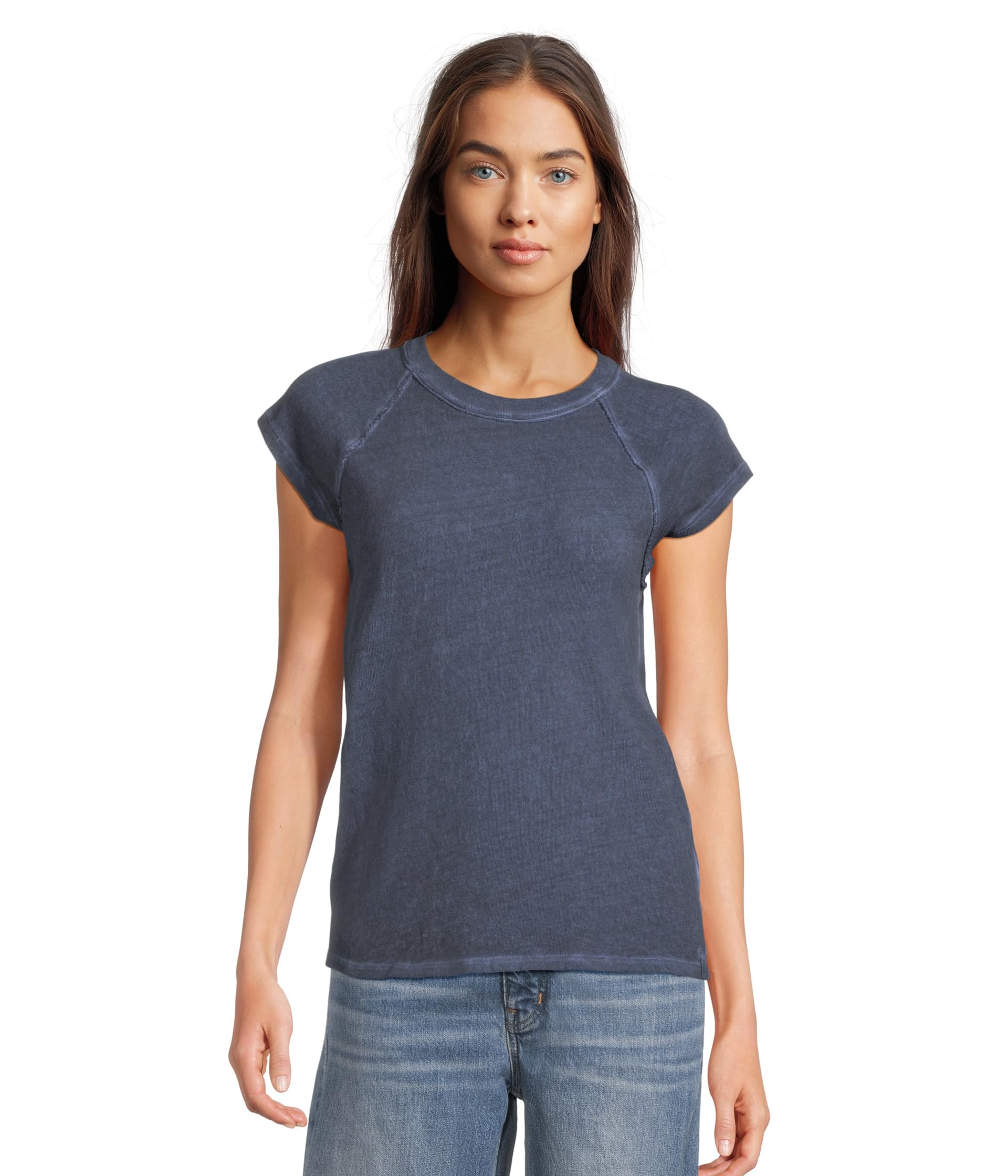 

Футболка Free People Riley Tee, Peacoat