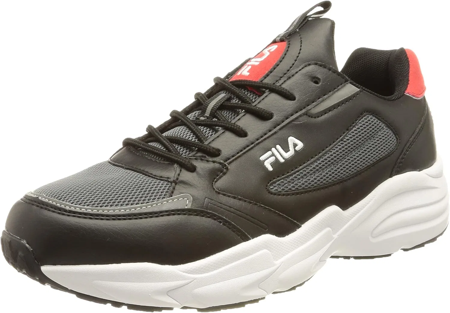 Мужские кроссовки FILA Saluzzo, Black Fila Red