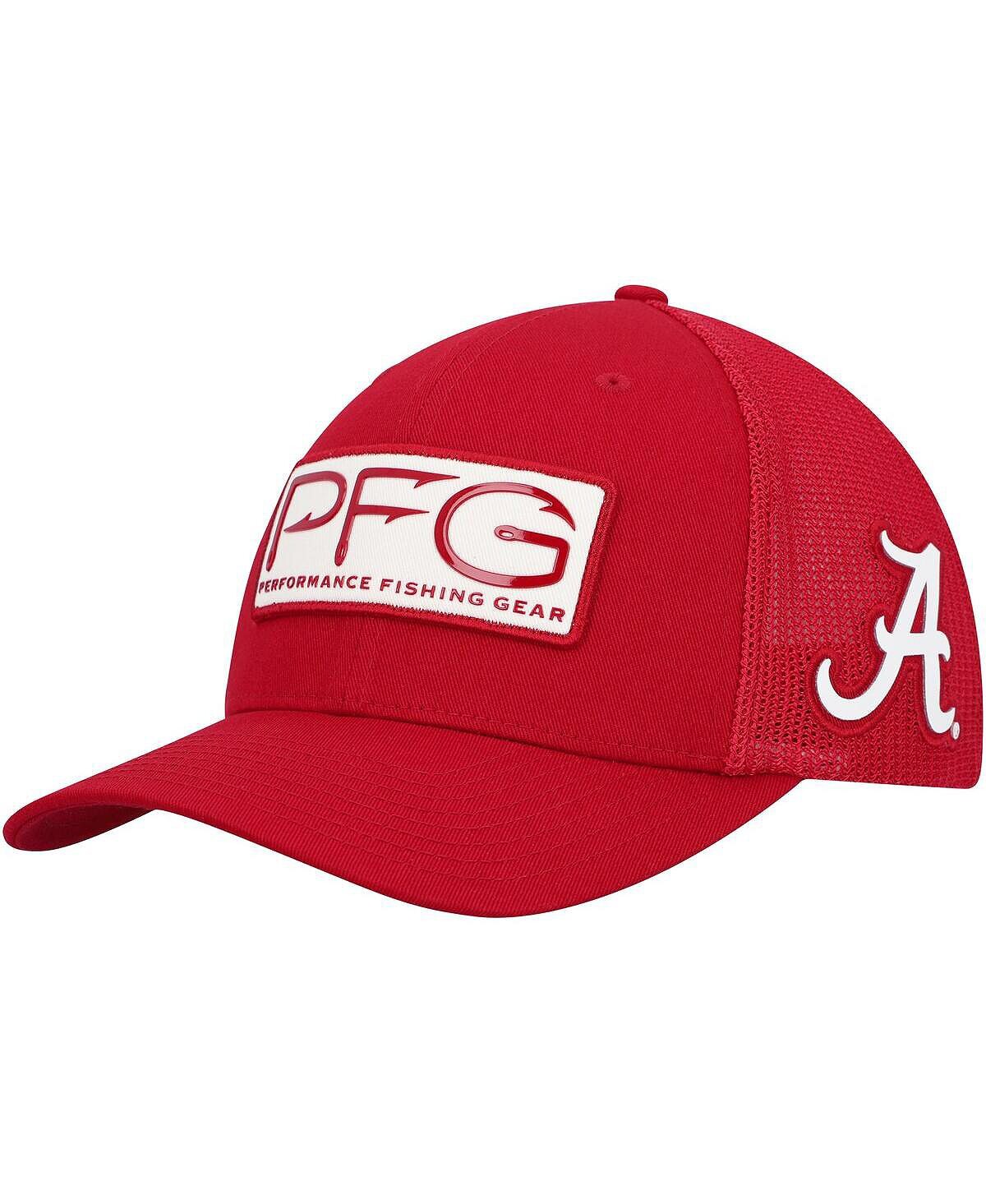 

Мужская шляпа Crimson Alabama Crimson Tide PFG Hooks Flex Hat Columbia