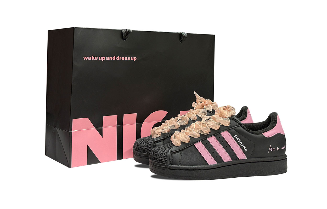 

Superstar 2 Spade Law кожаные кроссовки с противоскользящей подошвой, амортизацией, влагоотводом, низкие Adidas Originals, розовый