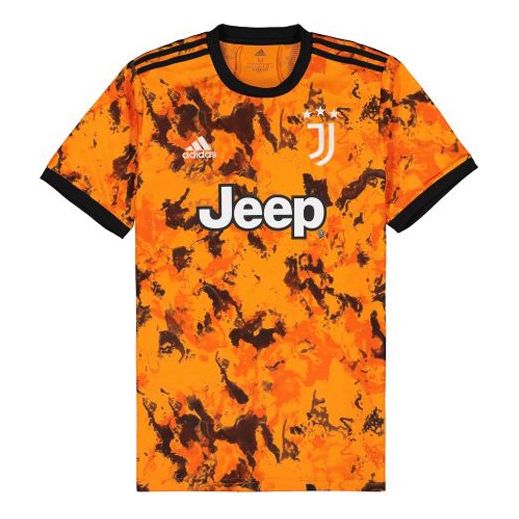 

Футболка au player edition 20-21 season juventus away soccer/football sports patchwork print short sleeve orange Adidas, оранжевый