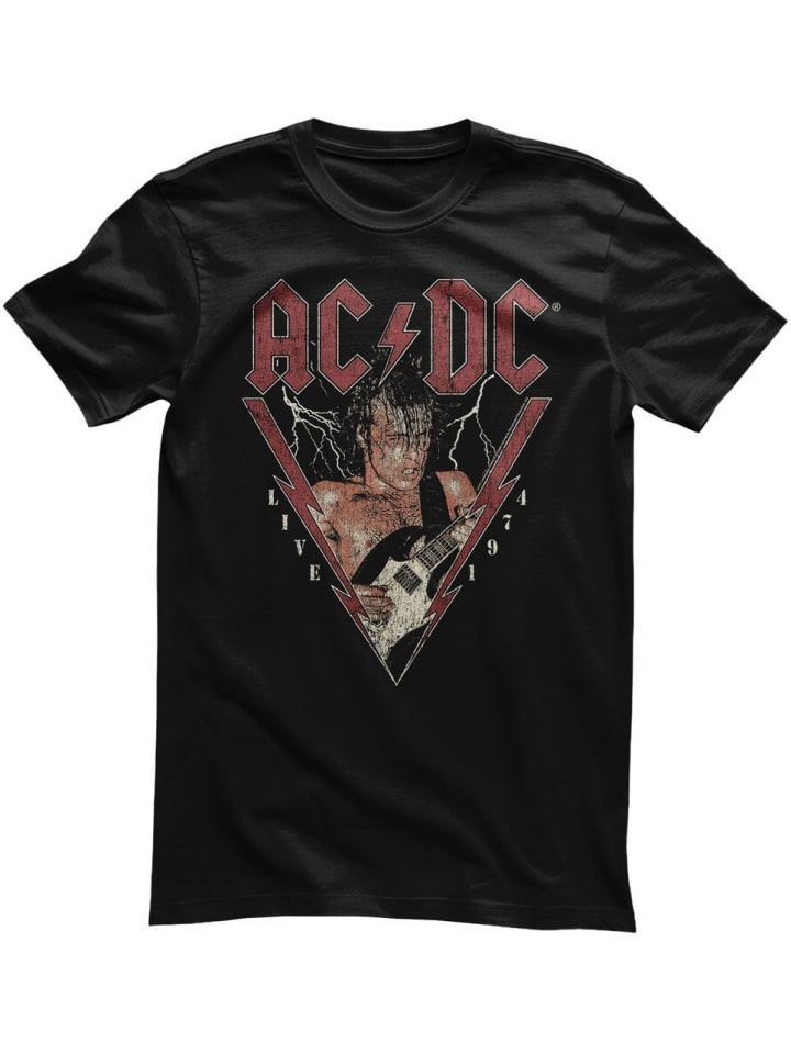 

Футболка AC/DC Live 1974 T-Shirt черного цвета AC/DC, Черный, Футболка AC/DC Live 1974 T-Shirt черного цвета AC/DC