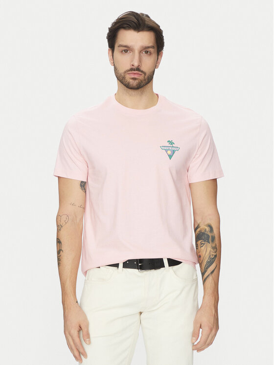 

Футболка обычного кроя M5GI55 K8FQ4 Guess Jeans, розовый