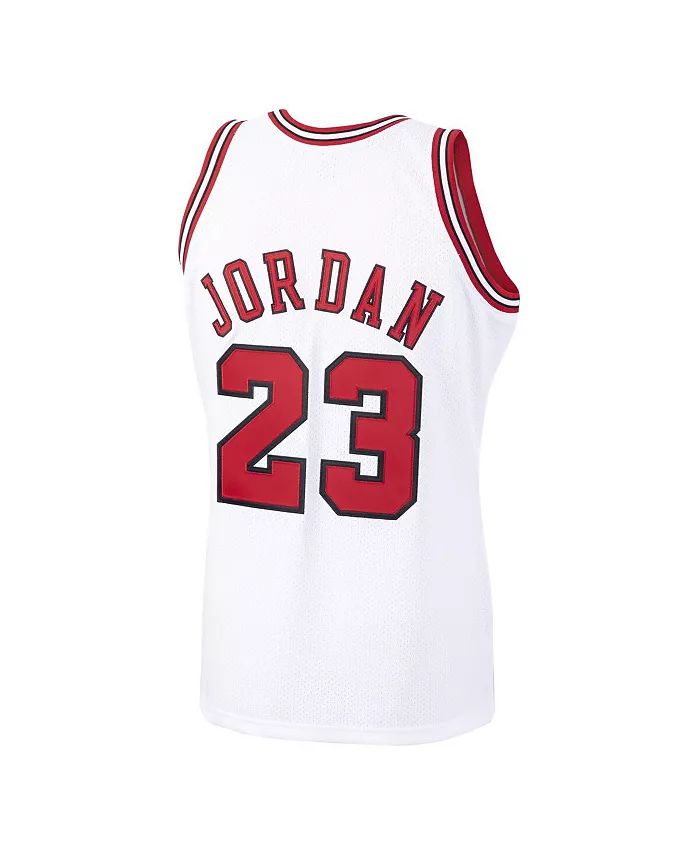 

Мужская майка игрока Michael Jordan Chicago Bulls 1997-98 Hardwood Classics, подлинная Mitchell & Ness, белый