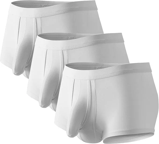Боксеры с раздельным мешком, White-pc3