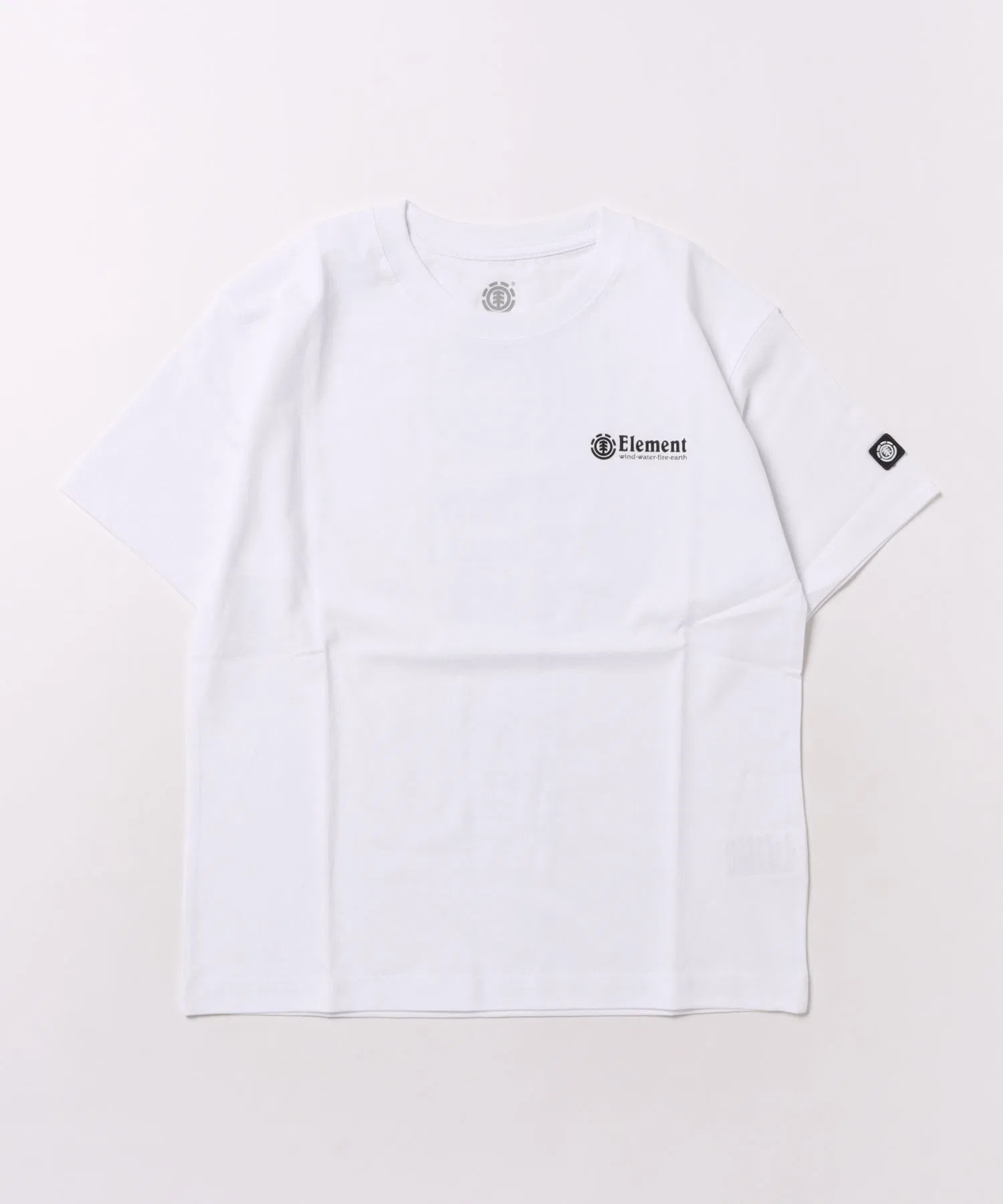 Детская футболка ELEMENT LINE LOGO с логотипом белого цвета