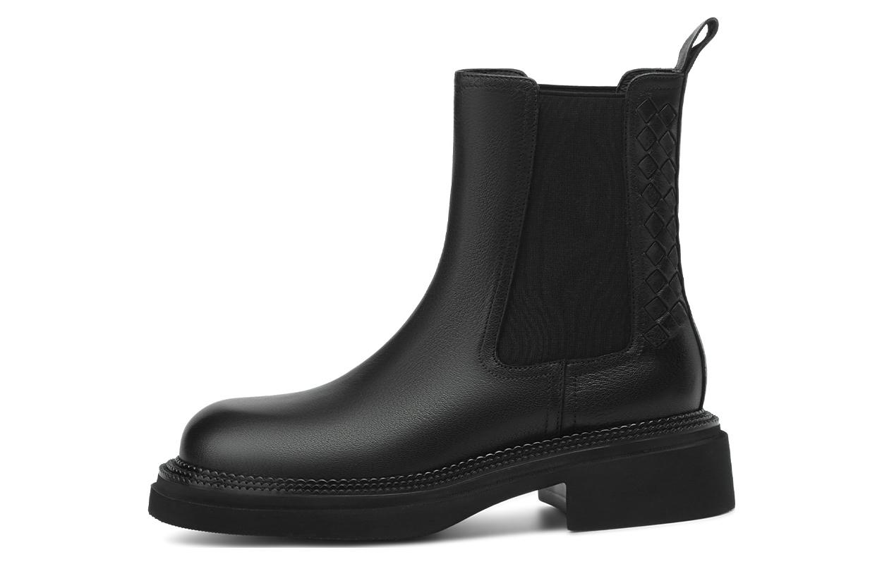 Rosa Bianca Челси ботинки короткие 5 см женские - черные (с флисовой подкладкой), цвет Black (Fleece-Lined)