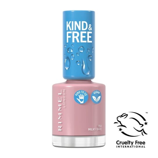 

Веганский лак для ногтей, оттенок 154 Milky Bare, 8 мл Rimmel, Kind & Free