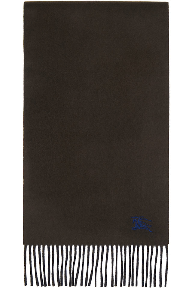 

Burberry Коричневый двусторонний кашемировый шарф