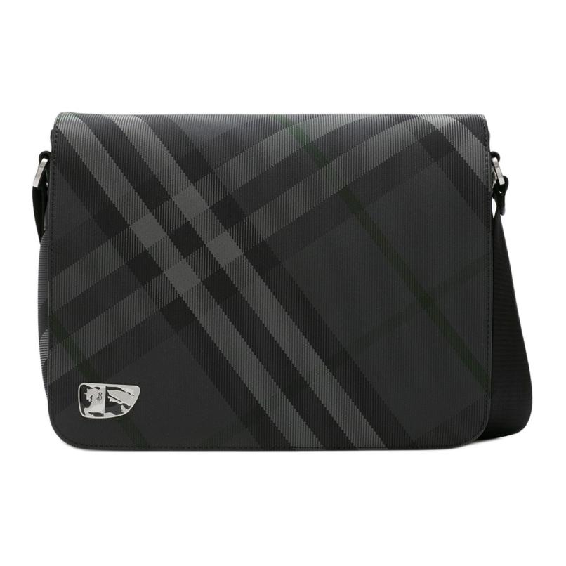 

Burberry Полиамидная наплечная сумка через плечо мужская угольная