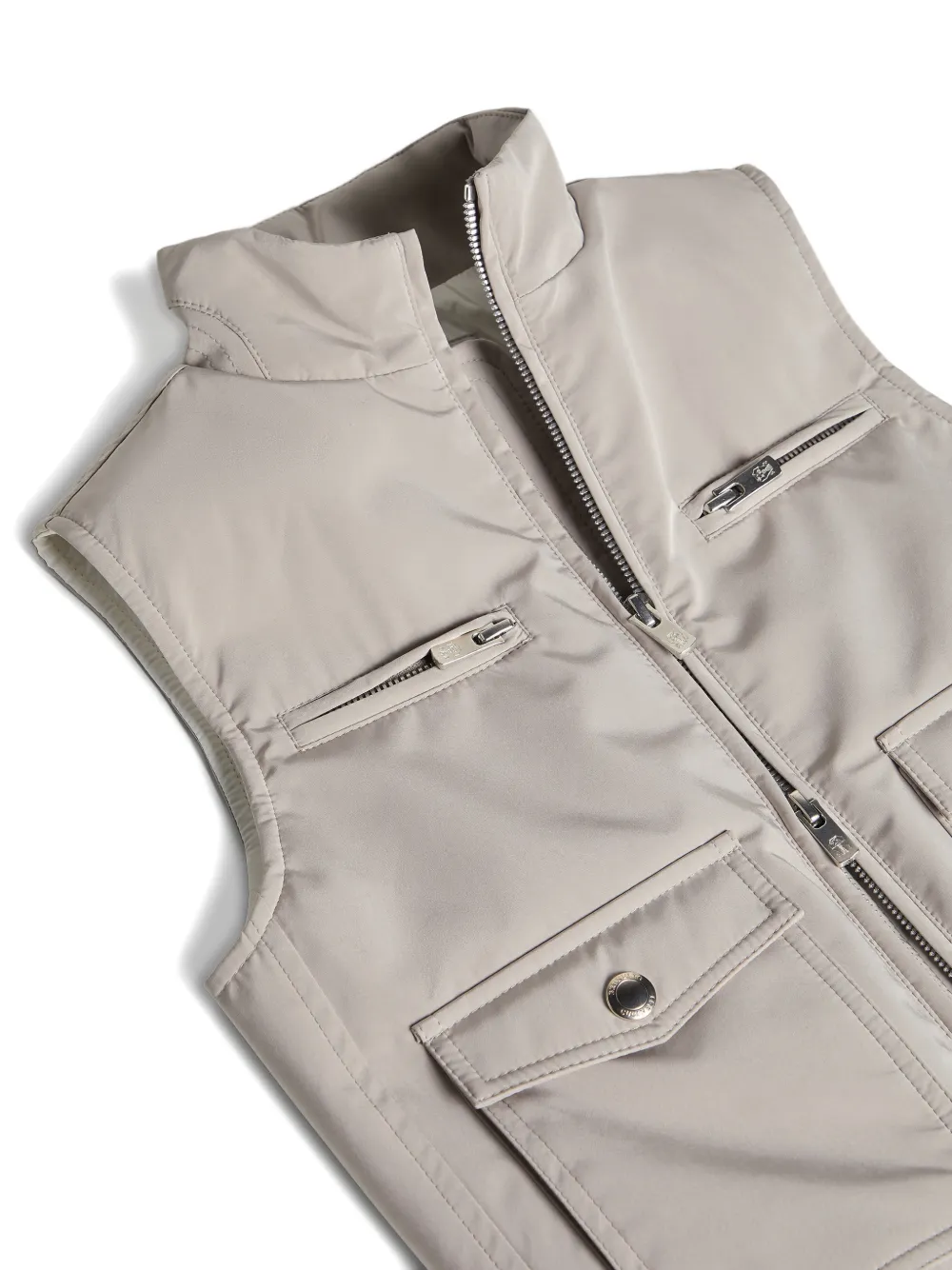 Жилет с принтом Brunello Cucinelli Kids, коричневый — фото 3